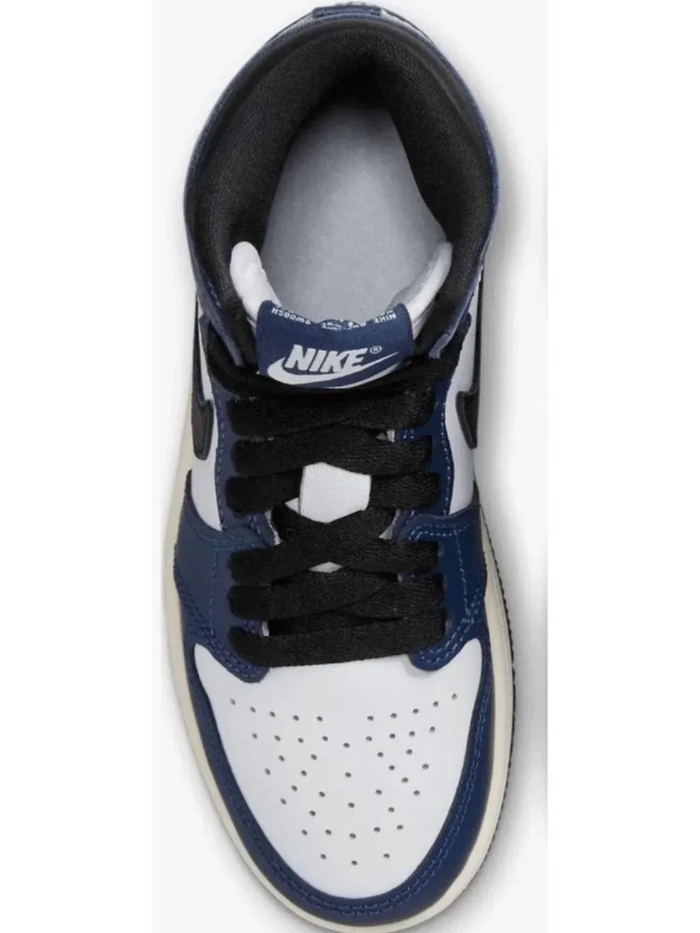 Nike Air Jordan 1 Retro High OG GS Black White Blue Youth 7Y‎ FD1437-401